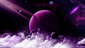 Explore the Purple Galaxy — Galaxie violetă Fundal
