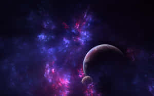 Explorează frumusețea Galaxiei Purpurii — Galaxie violetă Fundal