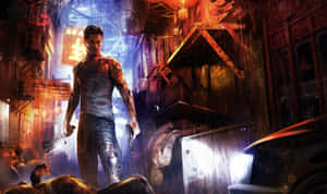 Fundal Sleeping Dogs — Câini adormiți Fundal