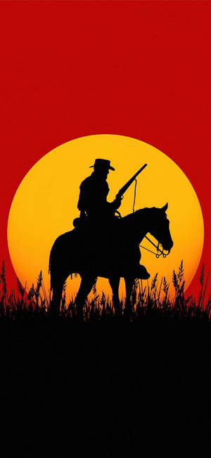 Horse Red Dead Redemption 2 — Galaxy A26 Fundal