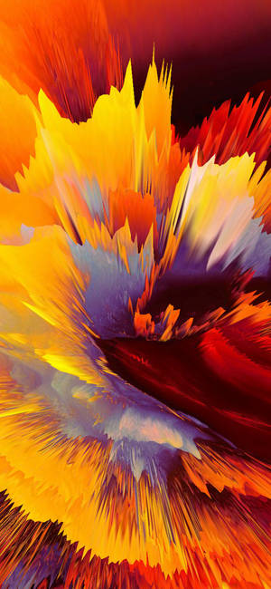 Wallpaper Supreme blast in yellow and orange — iPhone 15 Plus Fundal