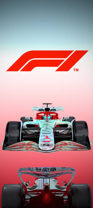F1 Iphone Logo Fundal Gradient — iPhone 16 Fundal