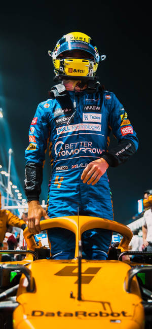 F1 iPhone Norris 2021 GP Arabia Saudită — iPhone 14 Pro Max Fundal