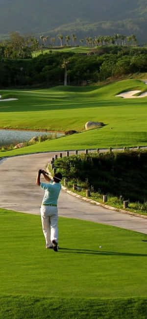 Fundal Teren Golf Iphone X — POCO M Fundal