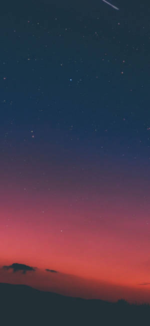 1125x2436 Fundal iPhone X apus noapte cer roz natură. iPhone X — iPhone X Fundal