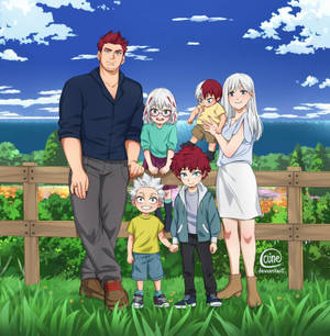 Familia Todoroki în fundal natural wallpaper — Galaxy Z Flip7 FE Fundal