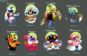 Fan Art Al Froslass Cu Alte Rase — Pokemon Fundal