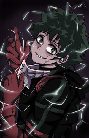 Fond de ecran Fan Art Villain Deku White Lightning — Galaxy Tab S Fundal