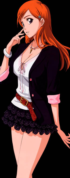 Tapet anime girl Orihime Inoue — Galaxy Z Flip 6 Fundal