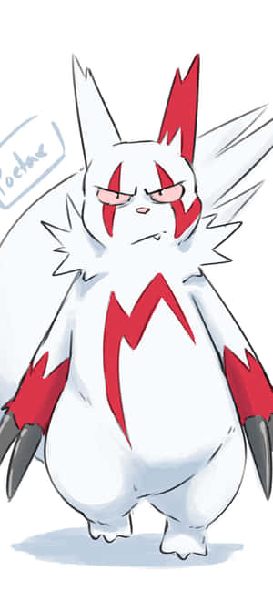 Față Furioasă a Lui Zangoose — Galaxy A57 Fundal