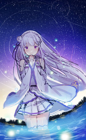 Fond de ecran Pastel goth girl in white dress — Lenovo Tab Plus Gen 2 Fundal