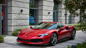 O imagine Ferrari 296 GTB 4K Laptop Mașină