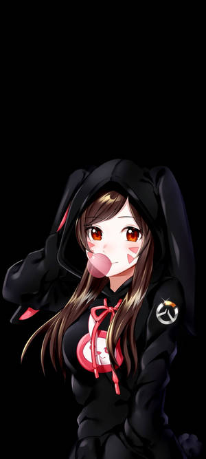 Fetita Anime OLED Telefon — iPhone Air Fundal