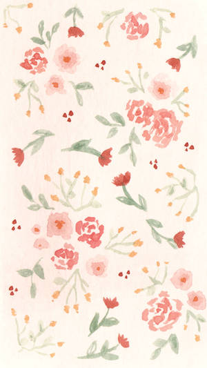 Fond de ecran iPhone cu flori roz — Floral iPhone Fundal