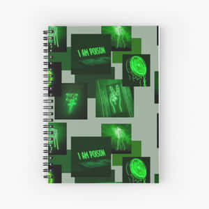 Fond estetic verde neon vibrant