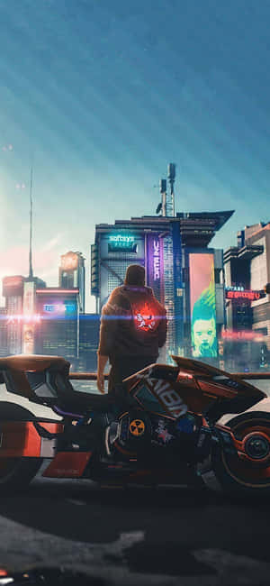 Iphone X Fundal Cyberpunk 2077 — Honor X7e Fundal