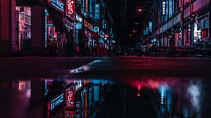 Fond Neon City — Oraș neon Fundal
