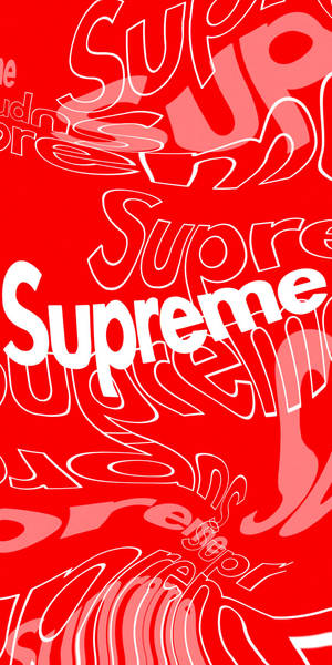Logo Supreme roșu cu fonturi variate — 18:9 Fundal