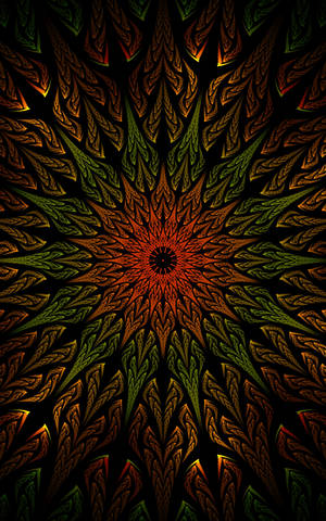 Fond de ecran Fractal Mandala Întunecat — Galaxy Tab S9 Ultra Fundal