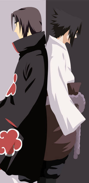 Frații Uchiha Naruto Telefon — Naruto telefon GIF Fundal