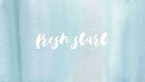 Fresh Start Simplu Estetică Albastră