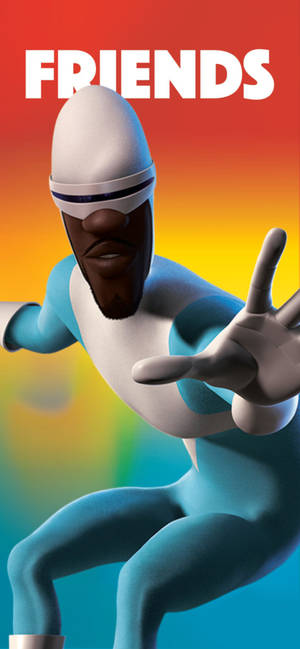 Frozone grafică colorată wallpaper — iPhone 16 Fundal