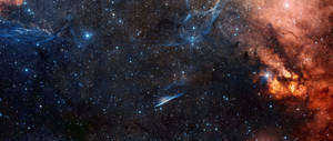 Tapet clasic galaxie cu stele. — 2560x1080 Fundal