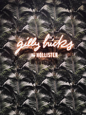 Tapet cu frunze de palmier Hollister — 3:4 Fundal