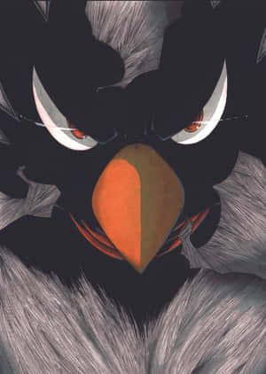 Fumikage Tokoyami: Un apărător al Ligii Răufăcătorilor — Galaxy Z TriFold Fundal