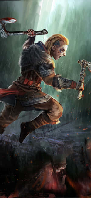 Android Assassin's Creed Valhalla Background — Huawei Pura 90s Pro Max Fundal