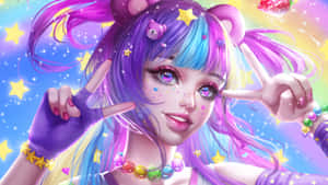 Fundal anime violet