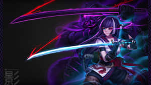 Fundal anime violet