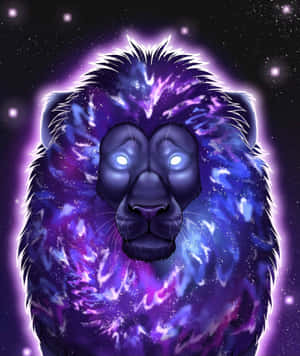Fundal cu leu galactic — Galaxy Z Fold Fundal