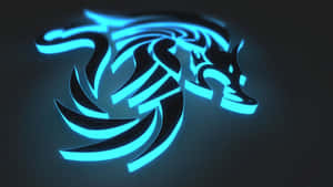 Fundal Logo — Albastru neon Fundal