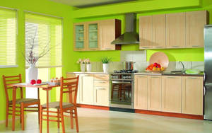 Fundal de bucătărie verde strălucitor — Verde neon Fundal