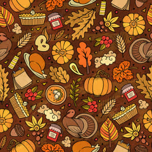 Fundal drăguț de Ziua Recunoștinței — Thanksgiving drăgut Fundal
