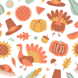 Fundal drăguț de Ziua Recunosținței — Thanksgiving drăgut Fundal