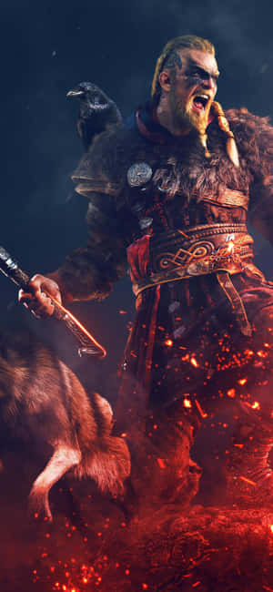 Fundal Assassin's Creed Valhalla pentru iPhone XS — Honor Play10A Fundal