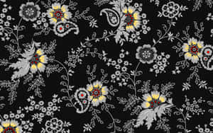 Fundal Floral Întunecat Captivant — Floral întunecat Fundal
