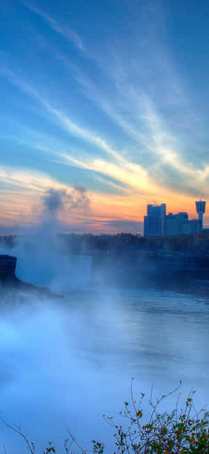 Iphone X Niagara Falls Background — IQOO Z Fundal