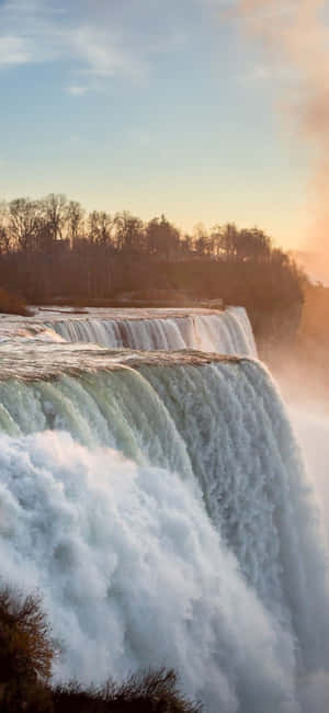 Iphone X Niagara Falls Background — Moto G37 Fundal