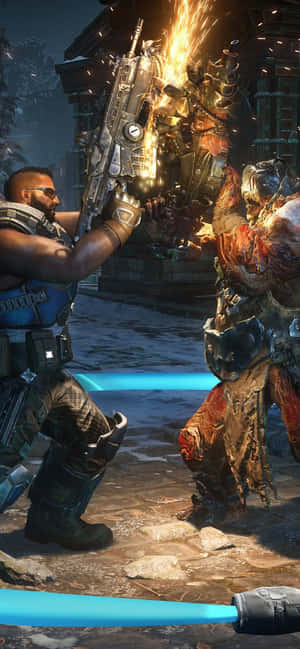 Fundal iPhone Xs Max Gears Of War 5 — Galaxy A18 Fundal