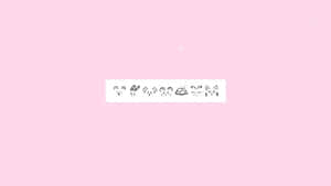 Fundal Kawaii Roz Drăguț și Iubit — Roz Kawaii Fundal