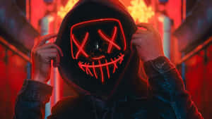Fundal Neon Roșu Strălucitor — Neon roșu Fundal