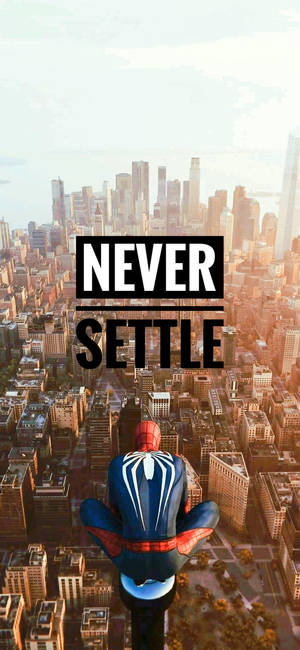 Fundal New York Never Settle — iPhone Xs Fundal