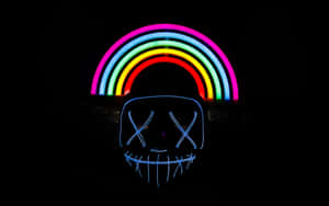 Fundal estetică Neon — Neon estetic Fundal