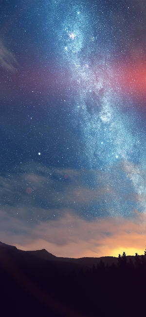 Galaxia Calea Lactee iPhone 2021 — iPhone 15 Pro Max Fundal