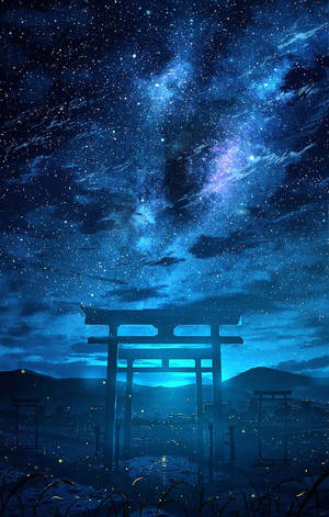 Fond de ecran galaxie poarta Torii — Galaxy Tab S11 Ultra Fundal