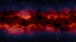 Fond de ecran HD desktop cu galaxie roșie în spațiul cosmic