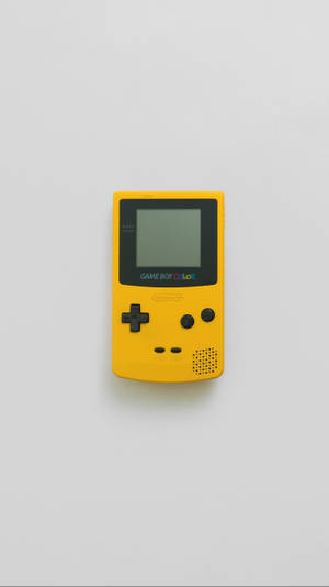 Tapet Game Boy Color galben simplu